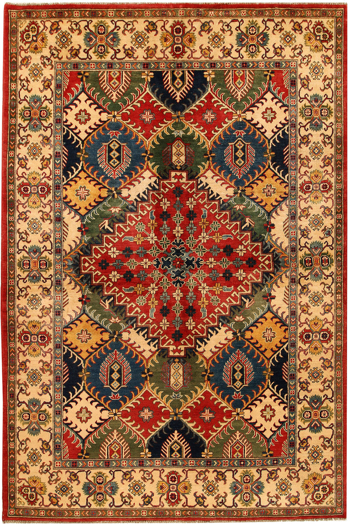 Multi Colored Kazak 6' 5 x 9' 9 - No. 68237 - ALRUG Rug Store