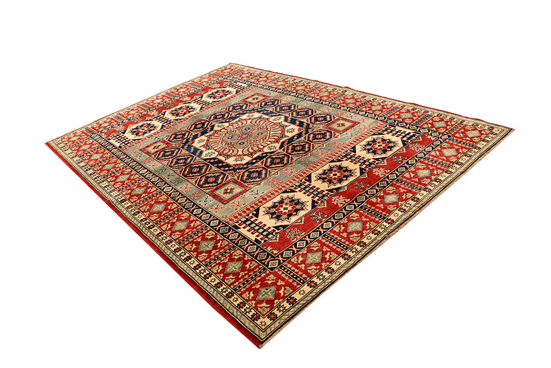 Multi Colored Kazak 6' 9 x 9' 6 - No. 68238 - ALRUG Rug Store