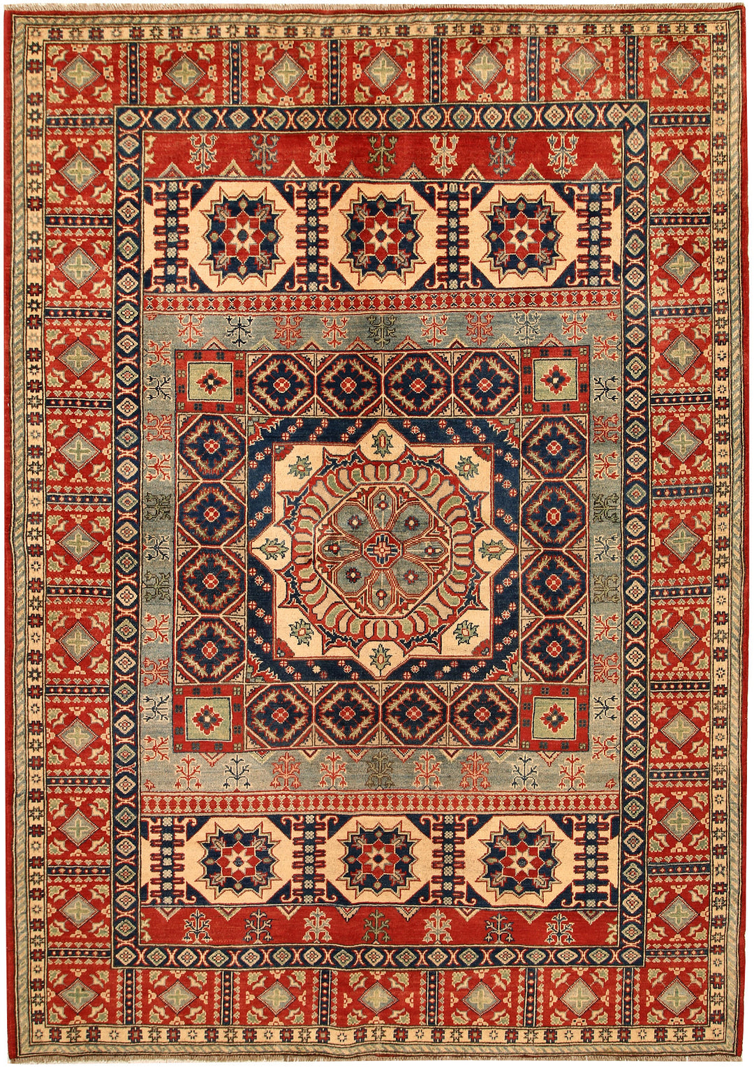Multi Colored Kazak 6' 9 x 9' 6 - No. 68238 - ALRUG Rug Store