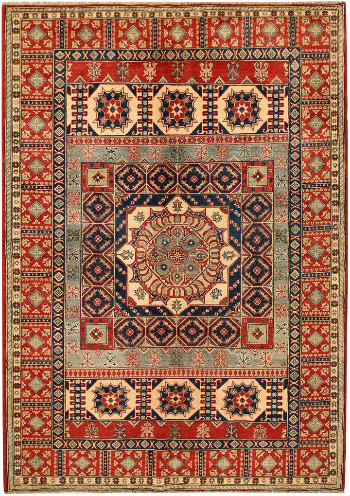 Multi Colored Kazak 6' 9 x 9' 6 - No. 68238 - ALRUG Rug Store