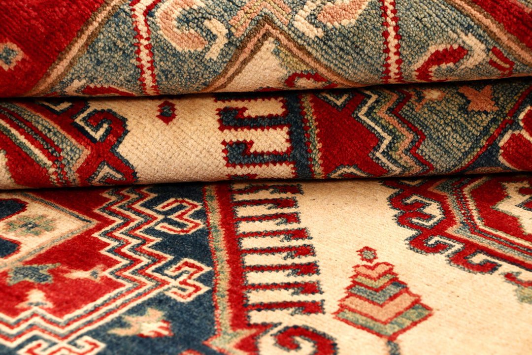 Navajo White Kazak 6' 8 x 9' 9 - No. 68239 - ALRUG Rug Store