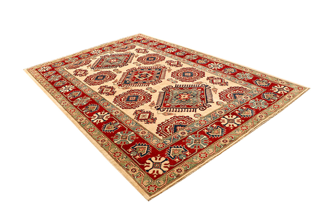 Navajo White Kazak 6' 8 x 9' 9 - No. 68239 - ALRUG Rug Store