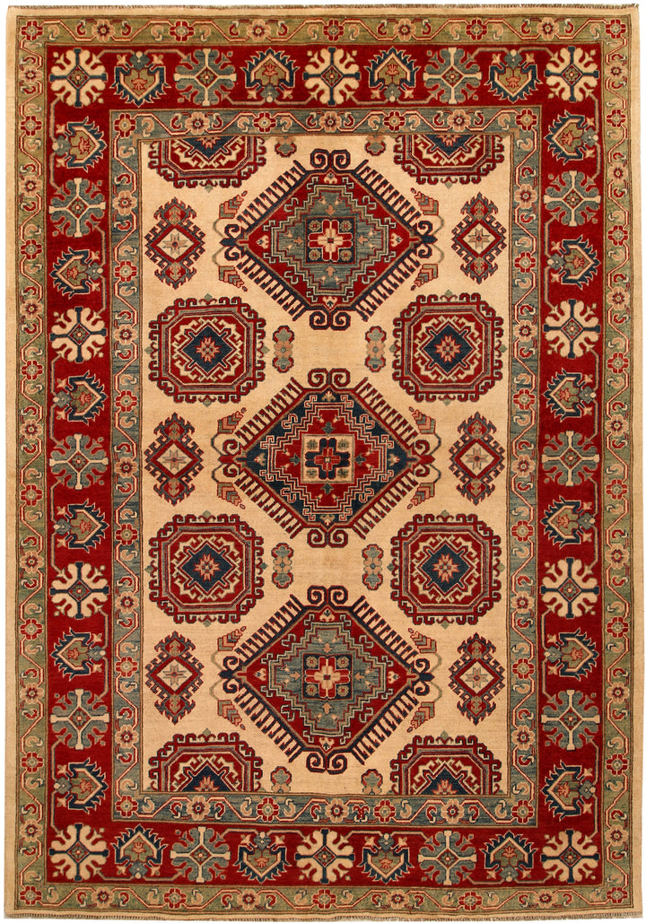 Navajo White Kazak 6' 8 x 9' 9 - No. 68239 - ALRUG Rug Store