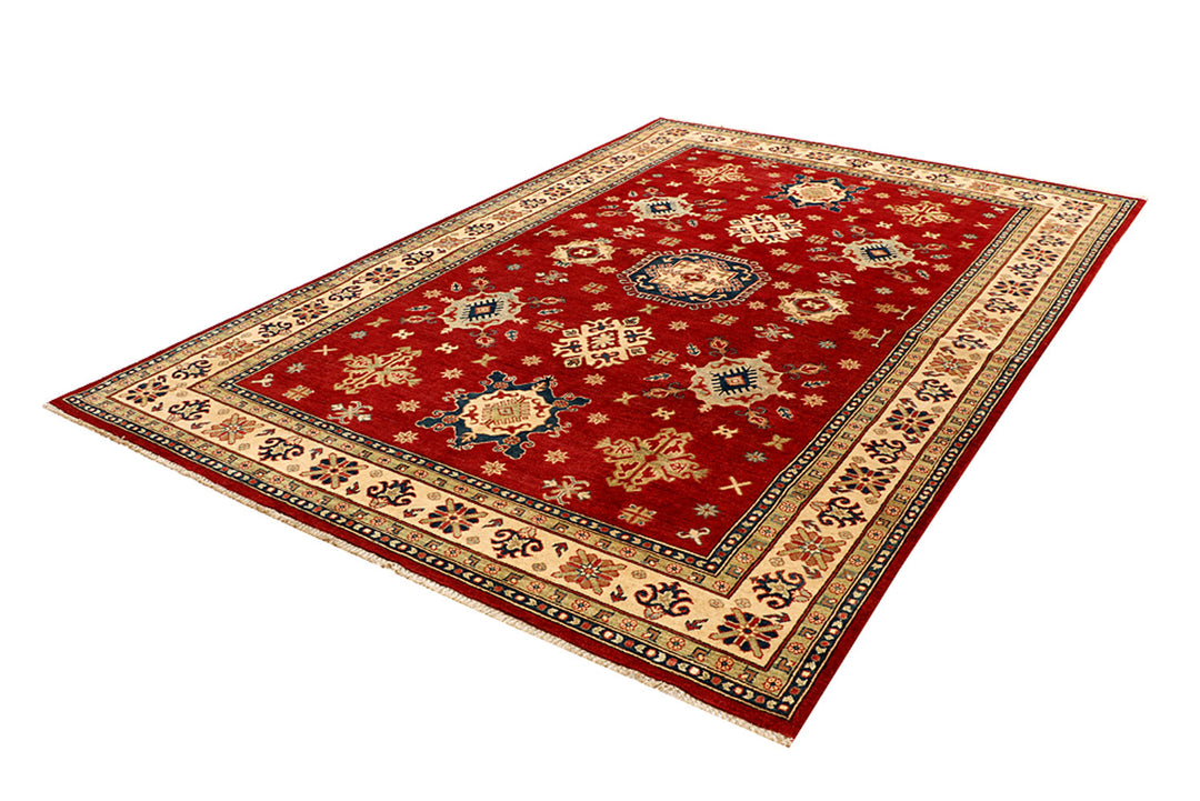 Firebrick Kazak 6' 7 x 9' 8 - No. 68240 - ALRUG Rug Store