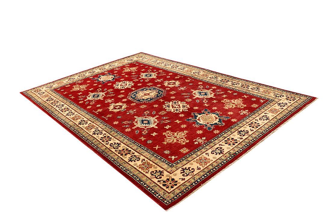 Firebrick Kazak 6' 7 x 9' 8 - No. 68240 - ALRUG Rug Store