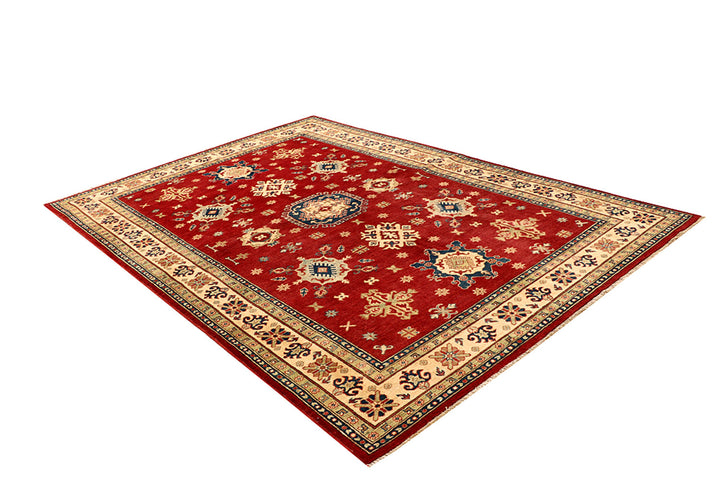 Firebrick Kazak 6' 7 x 9' 8 - No. 68240 - ALRUG Rug Store