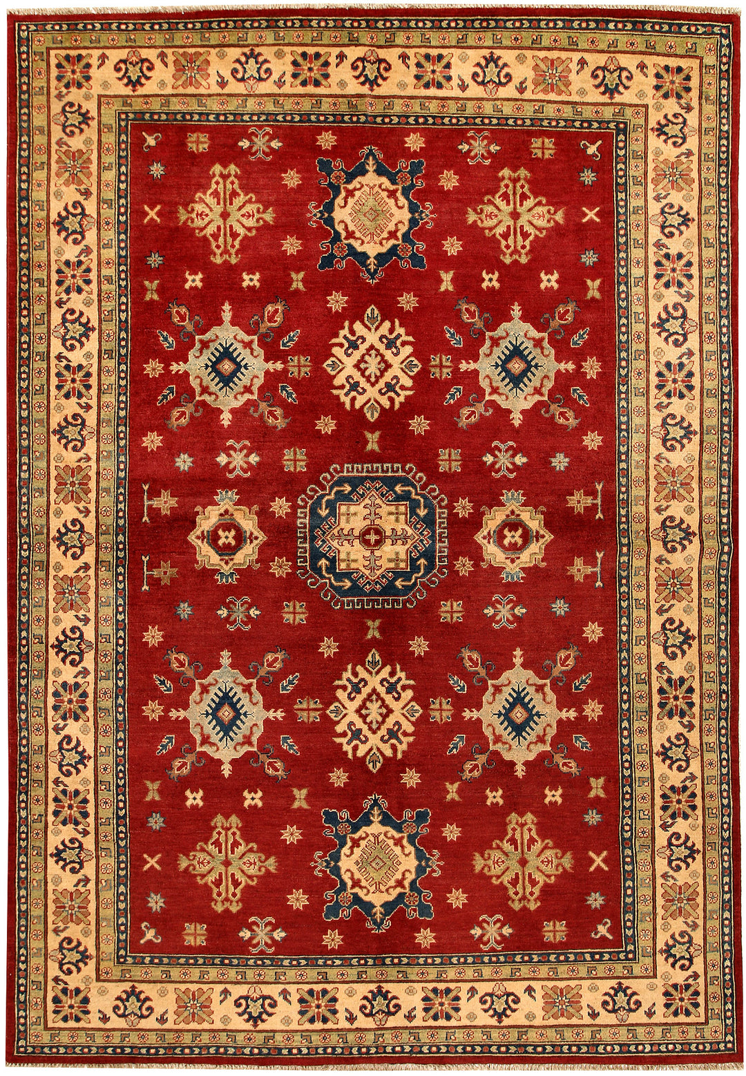 Firebrick Kazak 6' 7 x 9' 8 - No. 68240 - ALRUG Rug Store
