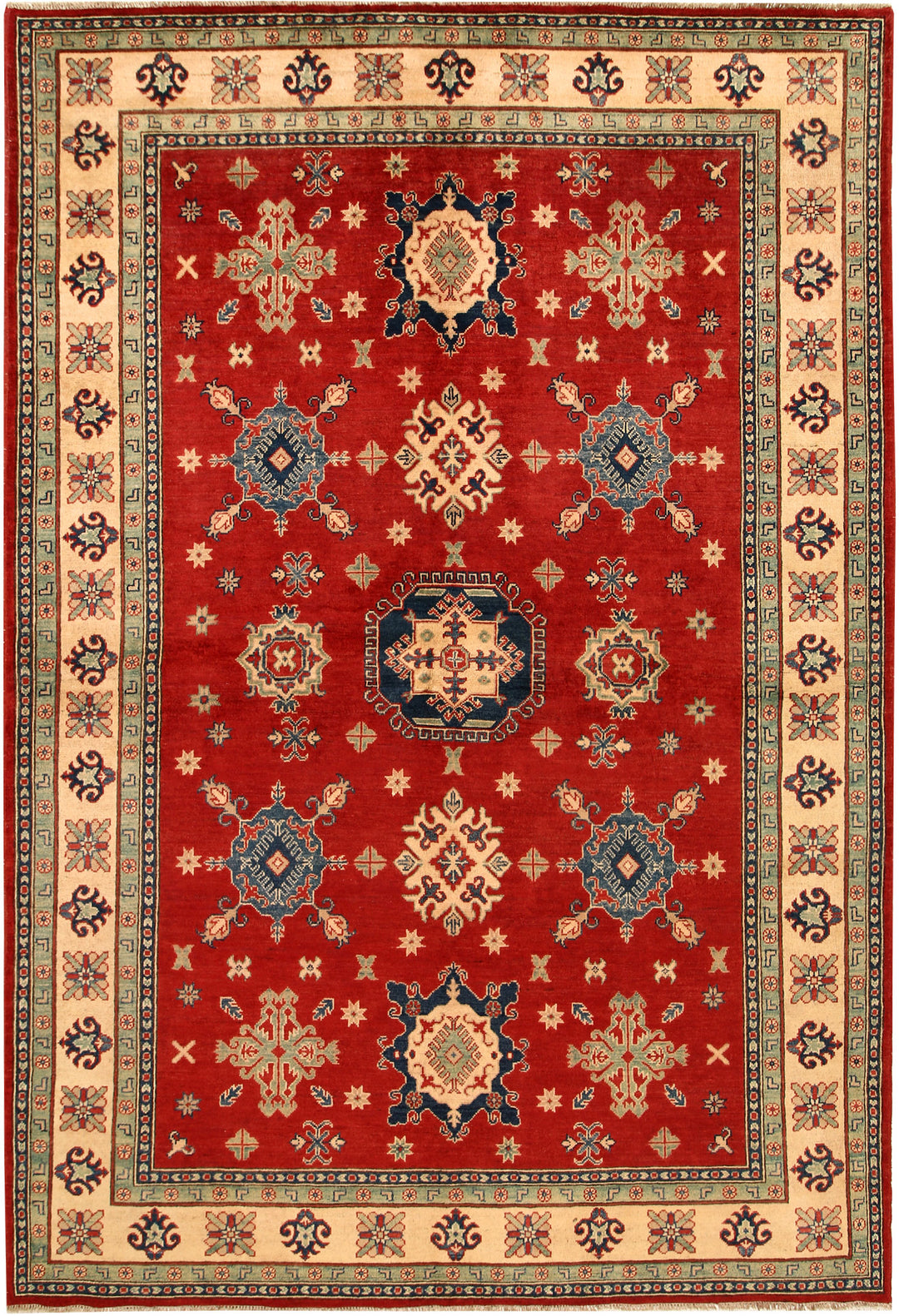 Firebrick Kazak 6' 8 x 10' - No. 68241 - ALRUG Rug Store