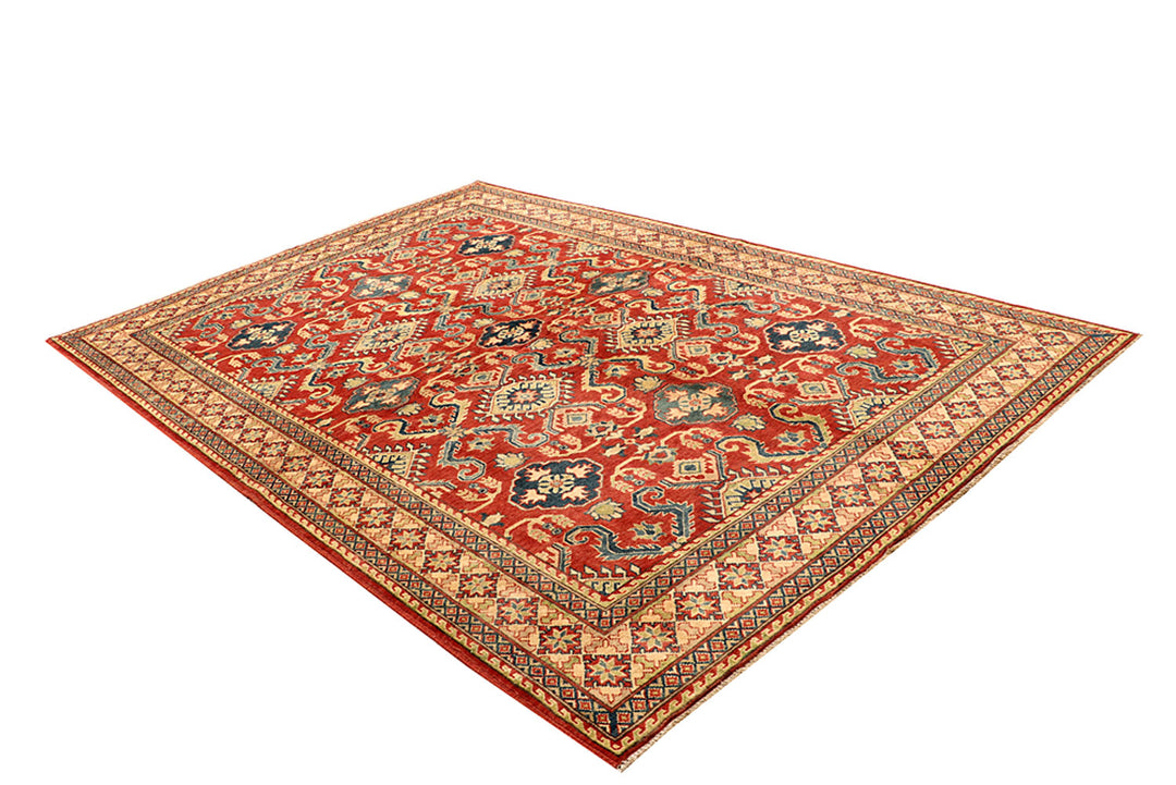 Tomato Kazak 6' 7 x 9' 9 - No. 68242 - ALRUG Rug Store