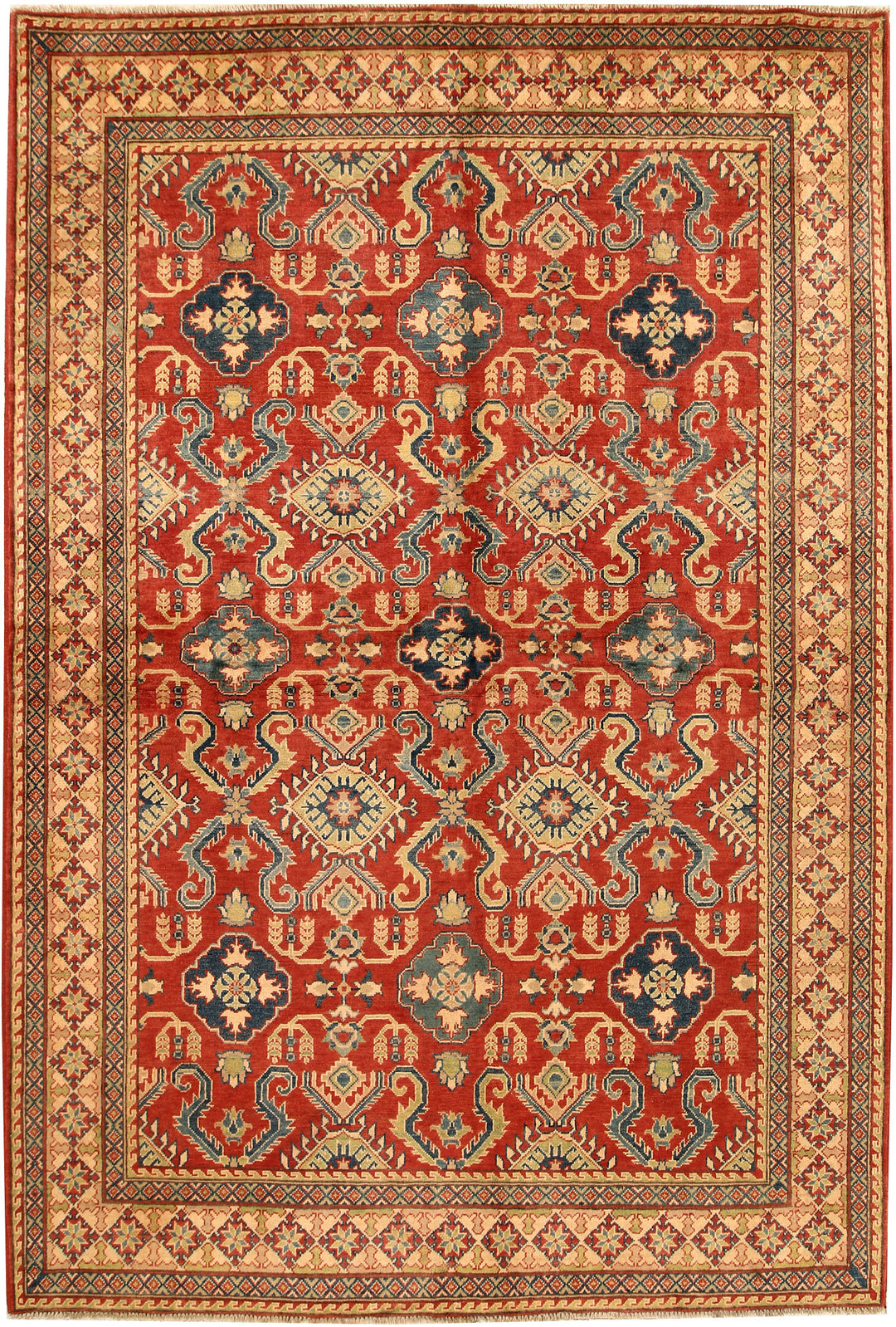 Tomato Kazak 6' 7 x 9' 9 - No. 68242 - ALRUG Rug Store