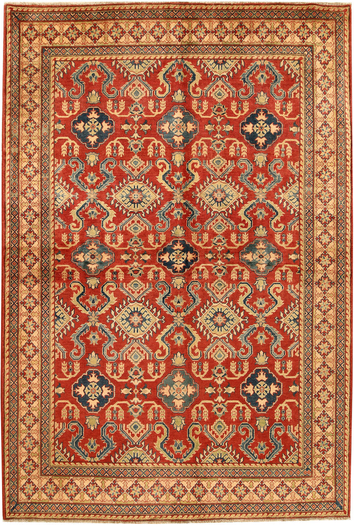 Tomato Kazak 6' 7 x 9' 9 - No. 68242 - ALRUG Rug Store