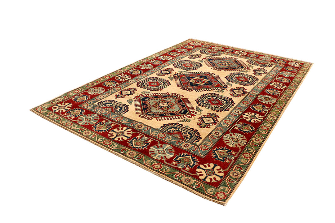 Navajo White Kazak 6' 7 x 9' 8 - No. 68243 - ALRUG Rug Store