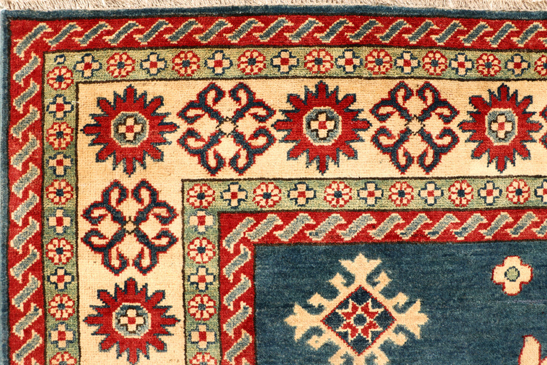 Steel Blue Kazak 6' 6 x 9' 7 - No. 68244 - ALRUG Rug Store