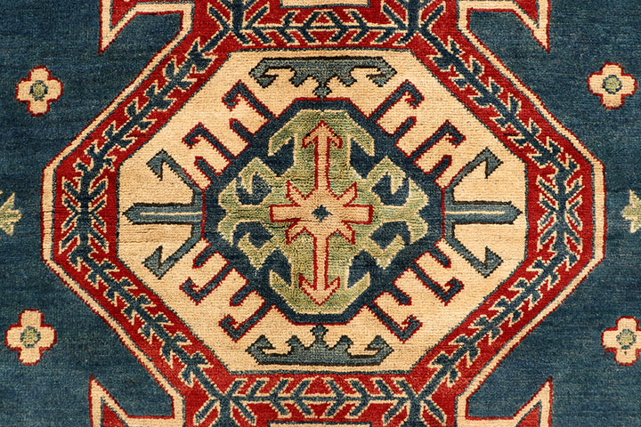 Steel Blue Kazak 6' 6 x 9' 7 - No. 68244 - ALRUG Rug Store