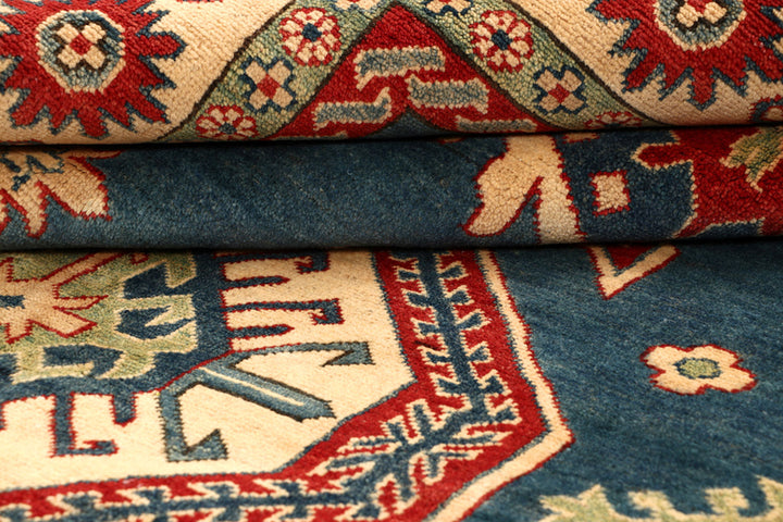 Steel Blue Kazak 6' 6 x 9' 7 - No. 68244 - ALRUG Rug Store