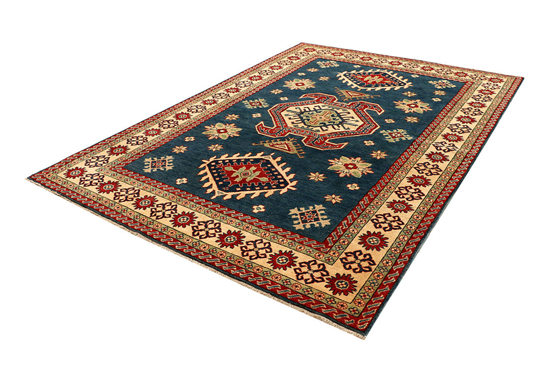 Steel Blue Kazak 6' 6 x 9' 7 - No. 68244 - ALRUG Rug Store