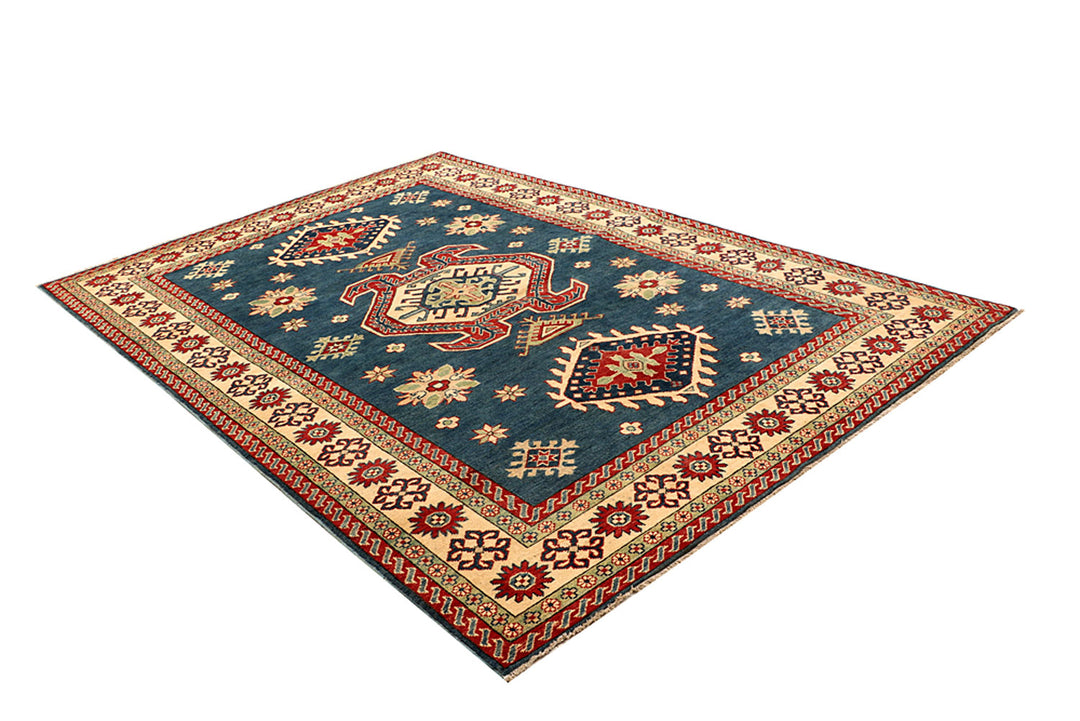 Steel Blue Kazak 6' 6 x 9' 7 - No. 68244 - ALRUG Rug Store