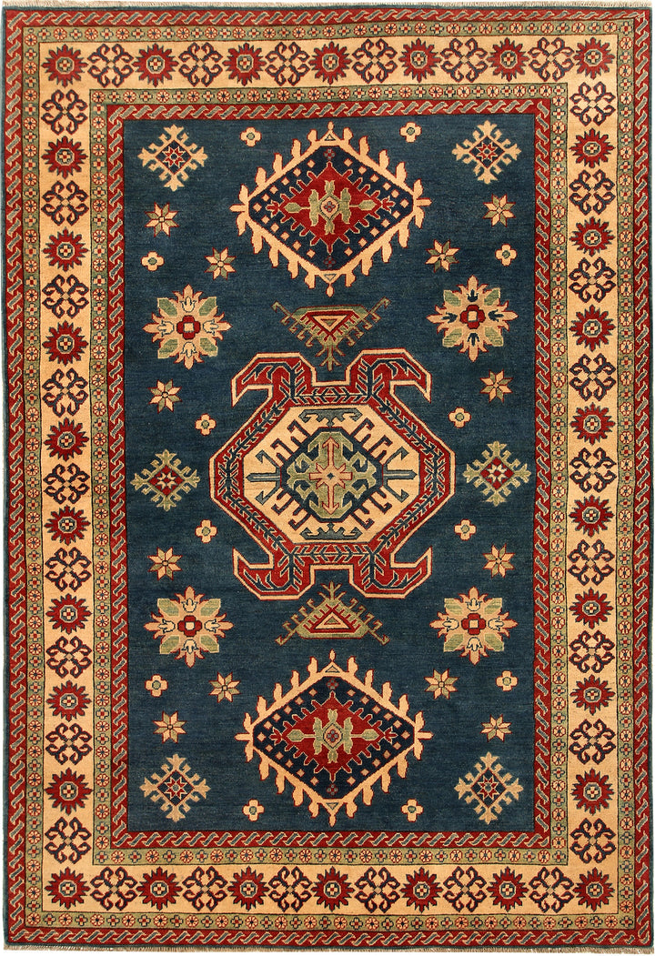 Steel Blue Kazak 6' 6 x 9' 7 - No. 68244 - ALRUG Rug Store