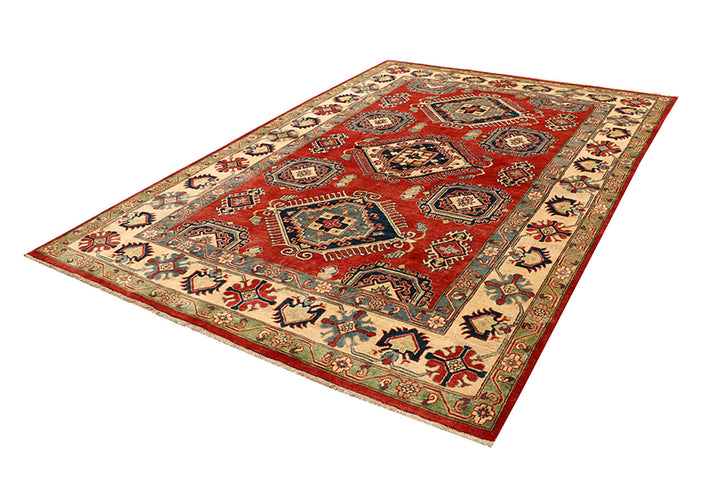 Firebrick Kazak 6' 7 x 9' 8 - No. 68245 - ALRUG Rug Store