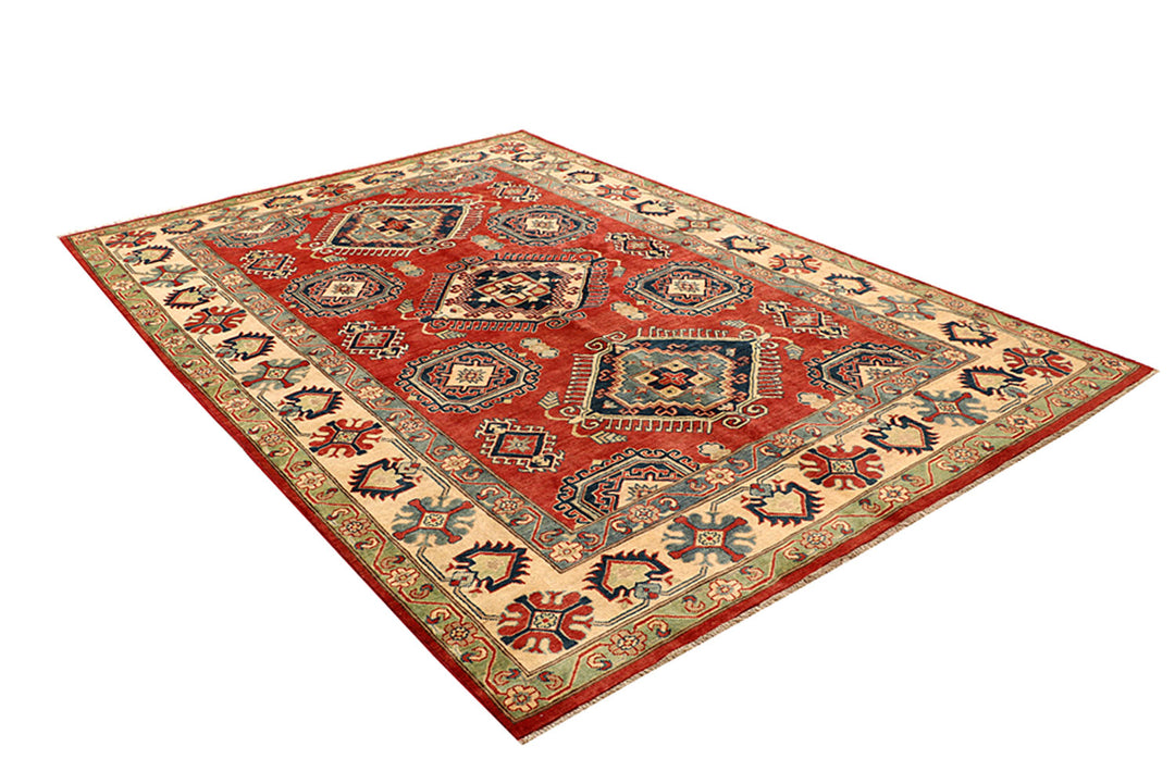 Firebrick Kazak 6' 7 x 9' 8 - No. 68245 - ALRUG Rug Store