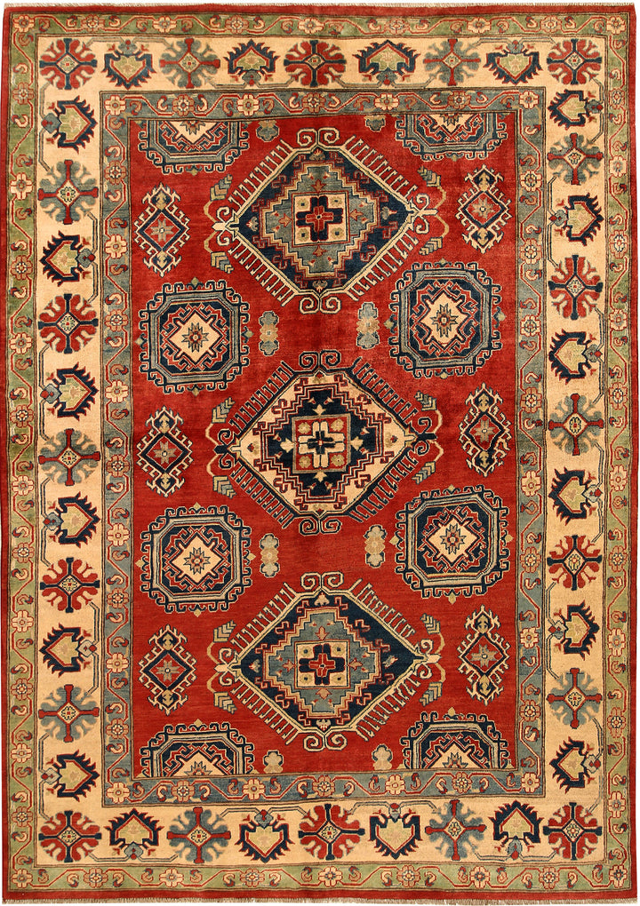 Firebrick Kazak 6' 7 x 9' 8 - No. 68245 - ALRUG Rug Store