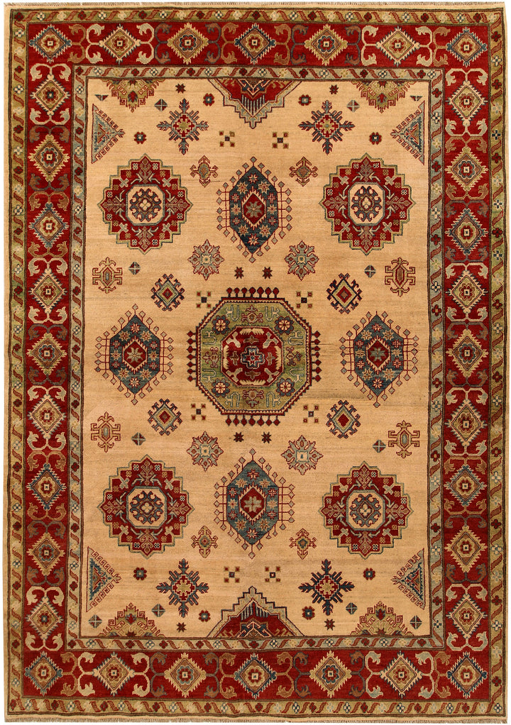 Navajo White Kazak 6' 9 x 9' 7 - No. 68246 - ALRUG Rug Store