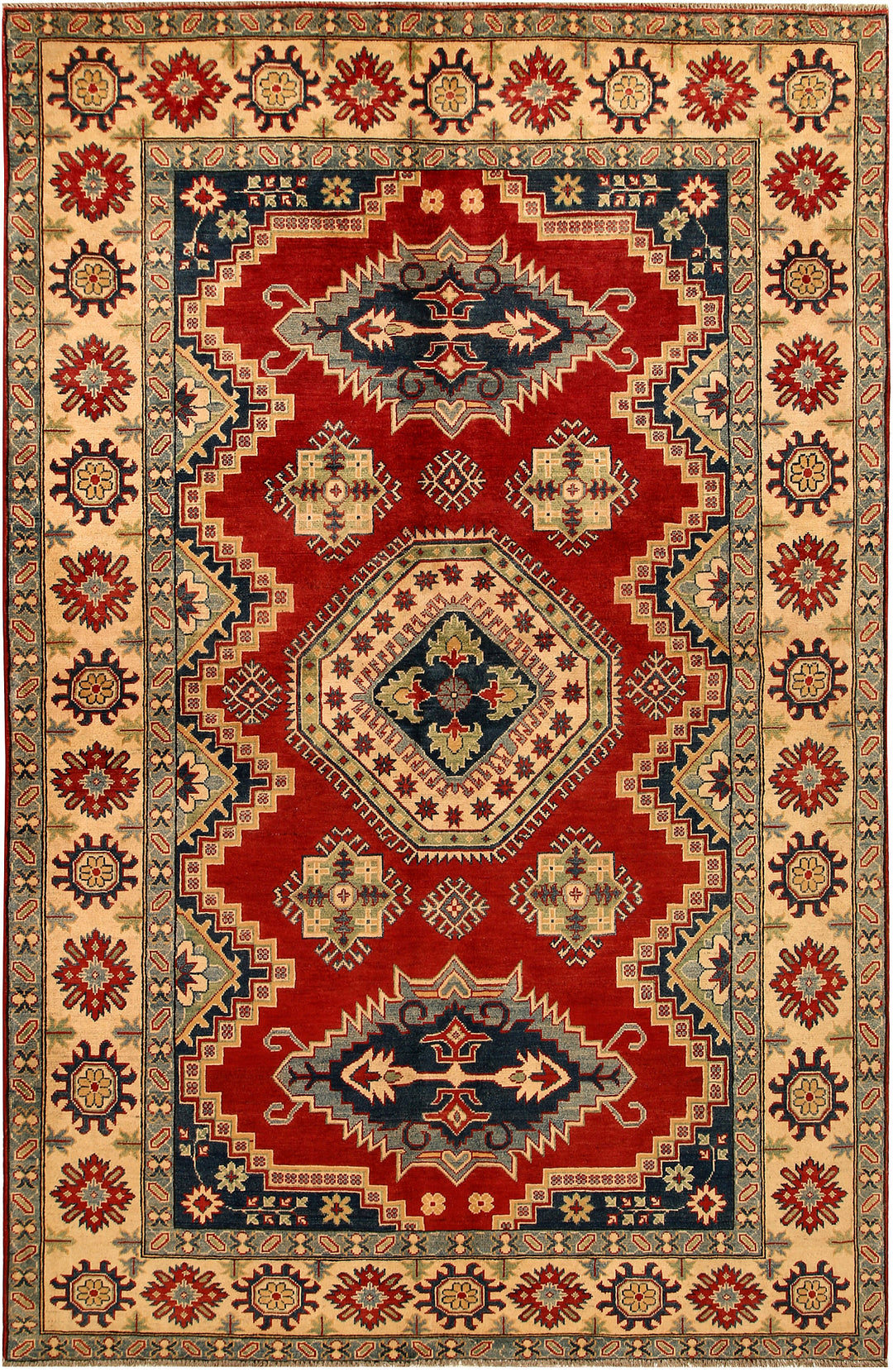 Firebrick Kazak 6' 5 x 9' 11 - No. 68252 - ALRUG Rug Store