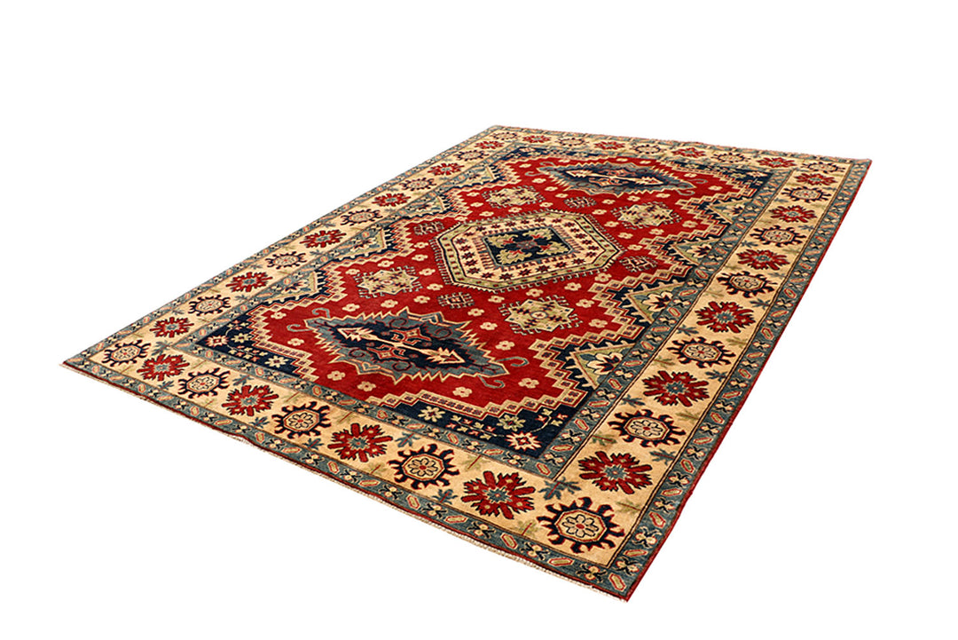 Firebrick Kazak 6' 10 x 9' 5 - No. 68253 - ALRUG Rug Store