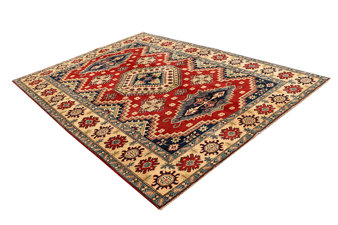 Firebrick Kazak 6' 10 x 9' 5 - No. 68253 - ALRUG Rug Store