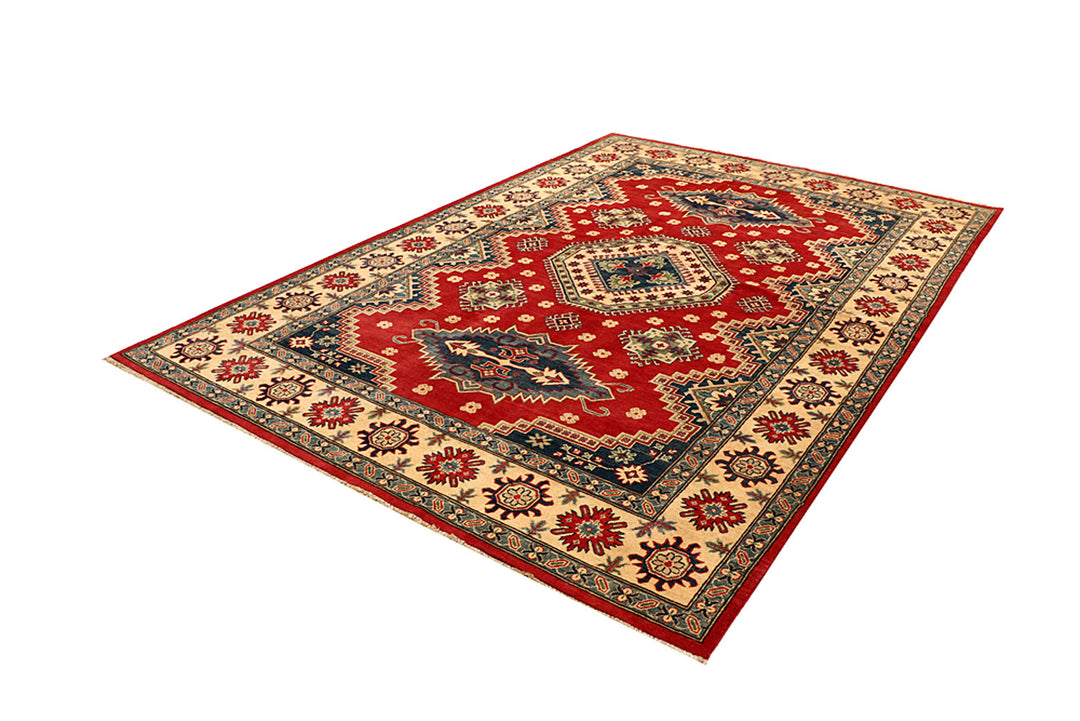 Firebrick Kazak 6' 7 x 9' 10 - No. 68254 - ALRUG Rug Store