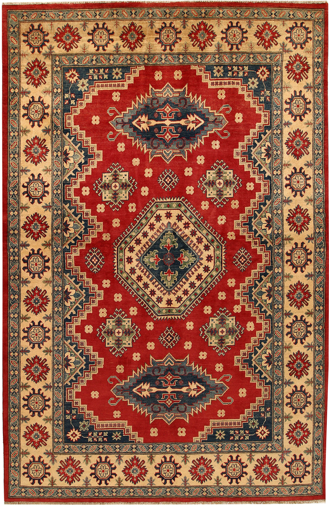 Firebrick Kazak 6' 7 x 9' 10 - No. 68254 - ALRUG Rug Store