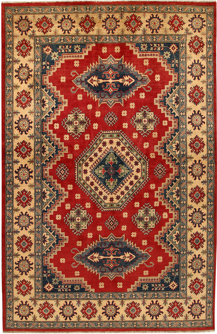 Firebrick Kazak 6' 7 x 9' 10 - No. 68254 - ALRUG Rug Store