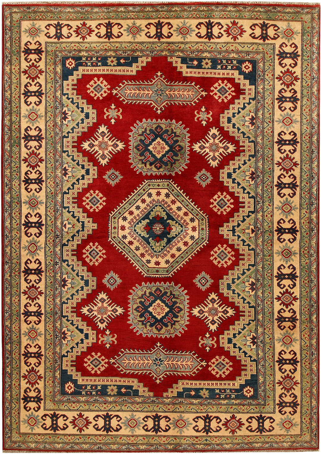 Firebrick Kazak 6' 8 x 9' 5 - No. 68255 - ALRUG Rug Store