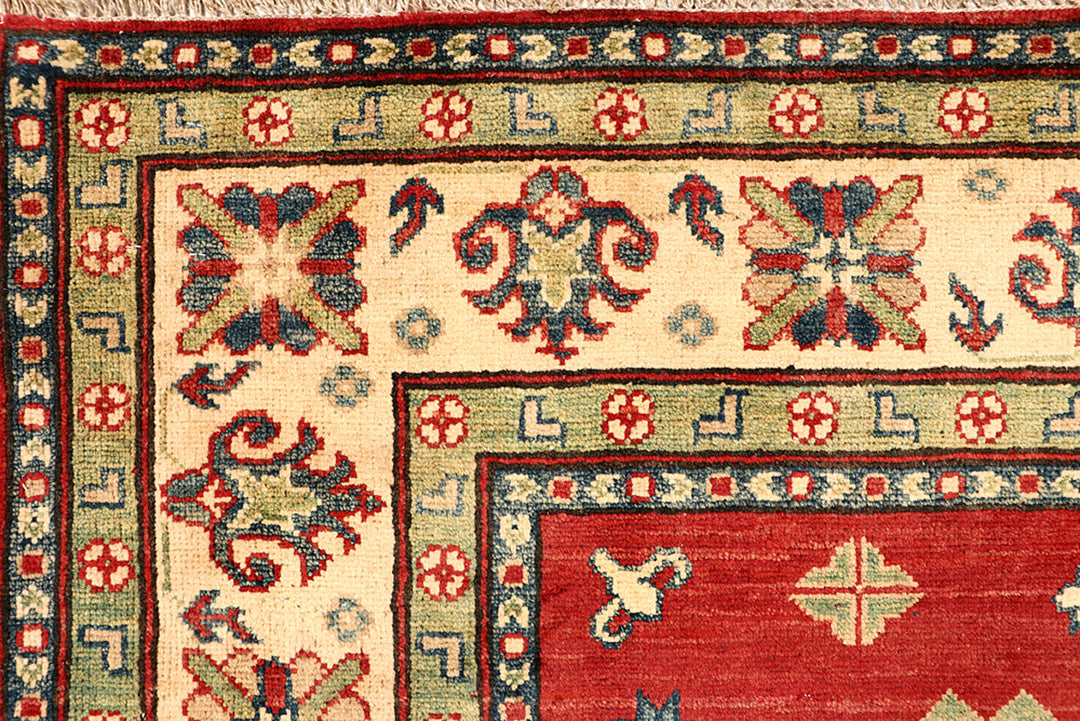 Firebrick Kazak 6' 7 x 9' 6 - No. 68257 - ALRUG Rug Store