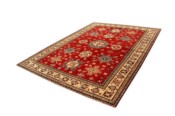 Firebrick Kazak 6' 7 x 9' 6 - No. 68257 - ALRUG Rug Store