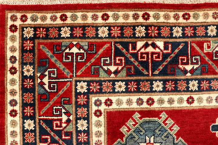 Firebrick Kazak 6' 8 x 9' 7 - No. 68258 - ALRUG Rug Store