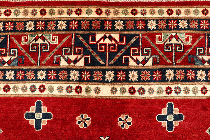 Firebrick Kazak 6' 8 x 9' 7 - No. 68258 - ALRUG Rug Store