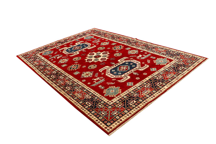 Firebrick Kazak 6' 8 x 9' 7 - No. 68258 - ALRUG Rug Store