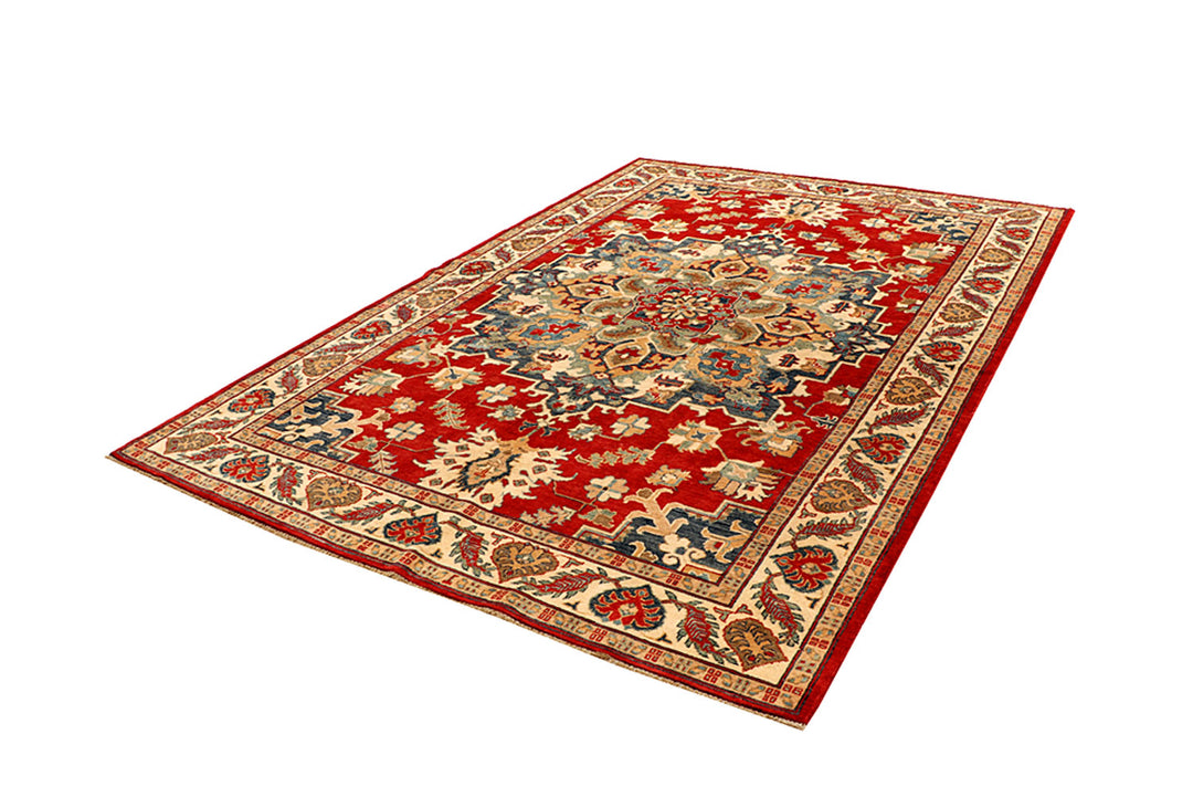 Firebrick Kazak 6' 7 x 9' 6 - No. 68260 - ALRUG Rug Store