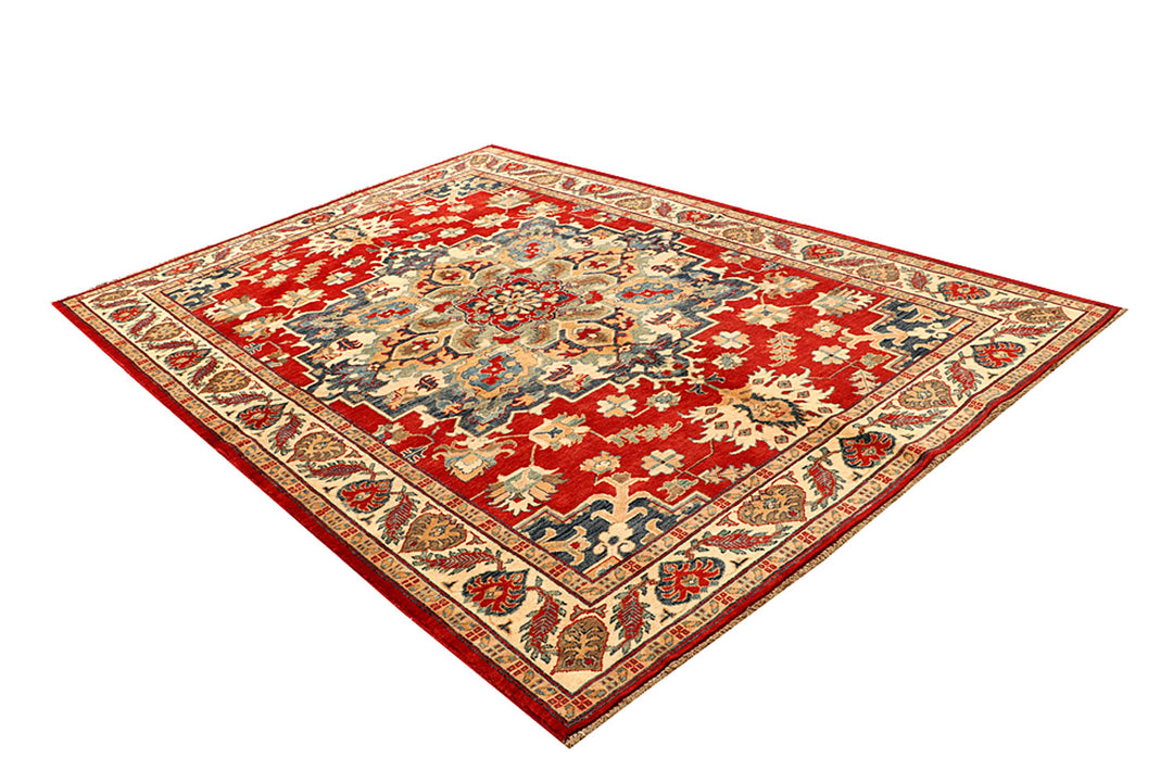 Firebrick Kazak 6' 7 x 9' 6 - No. 68260 - ALRUG Rug Store