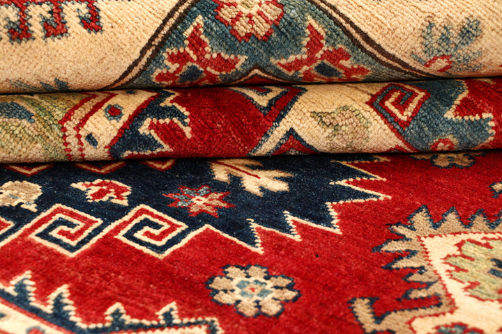 Firebrick Kazak 6' 6 x 9' 2 - No. 68261 - ALRUG Rug Store