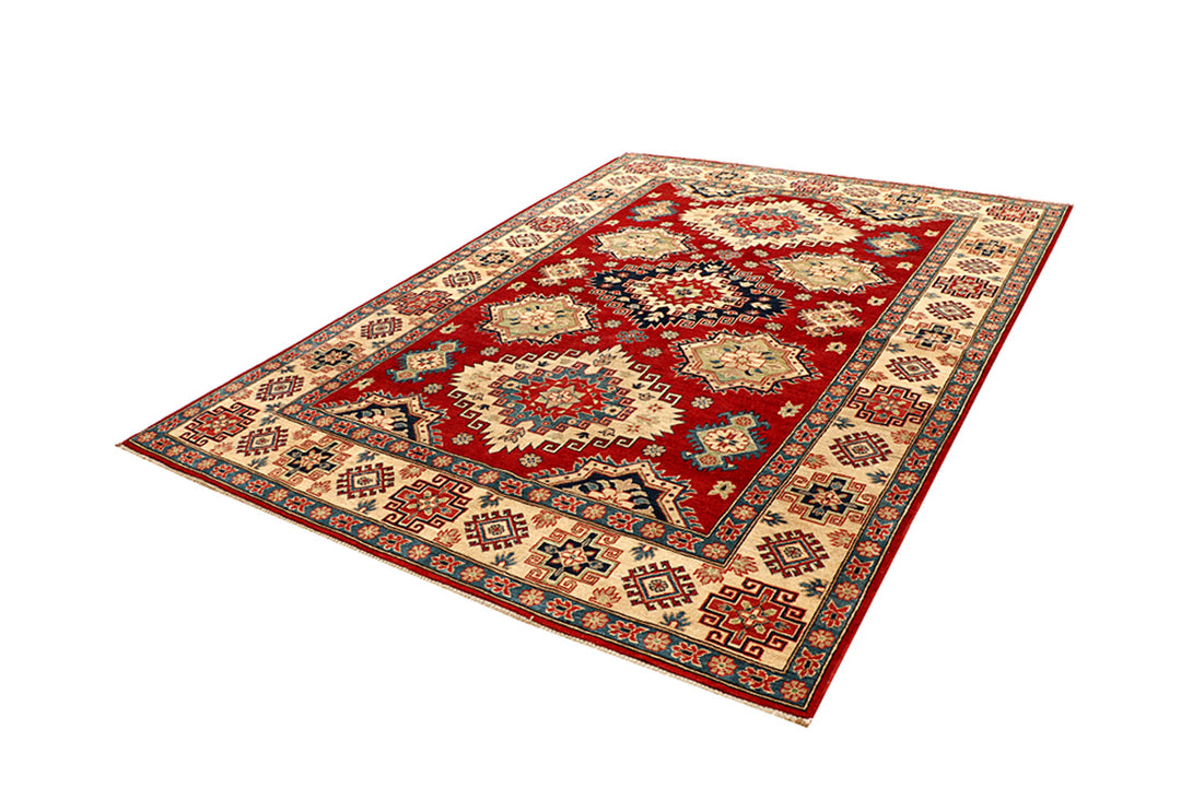 Firebrick Kazak 6' 6 x 9' 2 - No. 68261 - ALRUG Rug Store