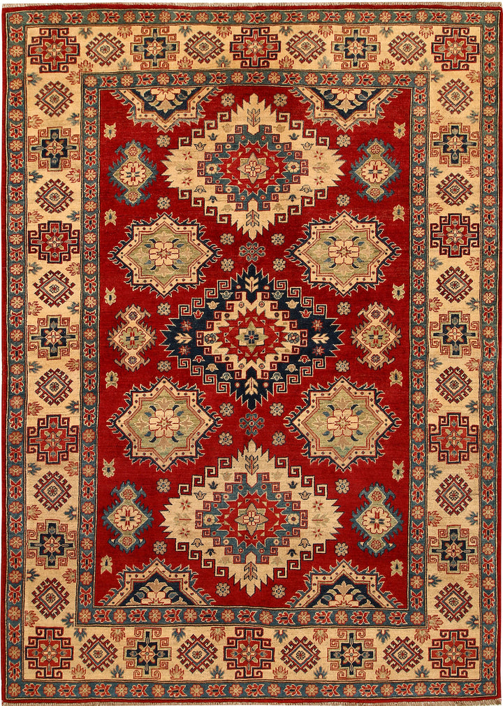 Firebrick Kazak 6' 6 x 9' 2 - No. 68261 - ALRUG Rug Store