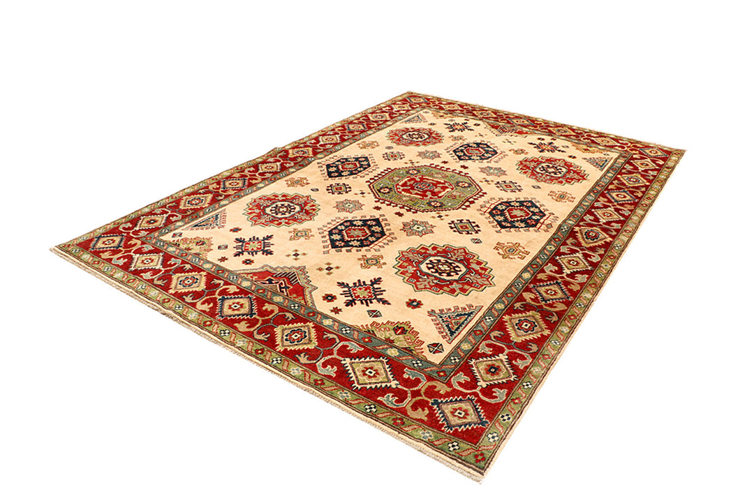 Navajo White Kazak 6' 7 x 9' 7 - No. 68262 - ALRUG Rug Store