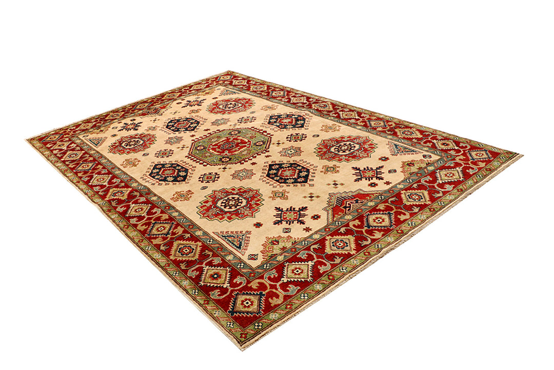 Navajo White Kazak 6' 7 x 9' 7 - No. 68262 - ALRUG Rug Store