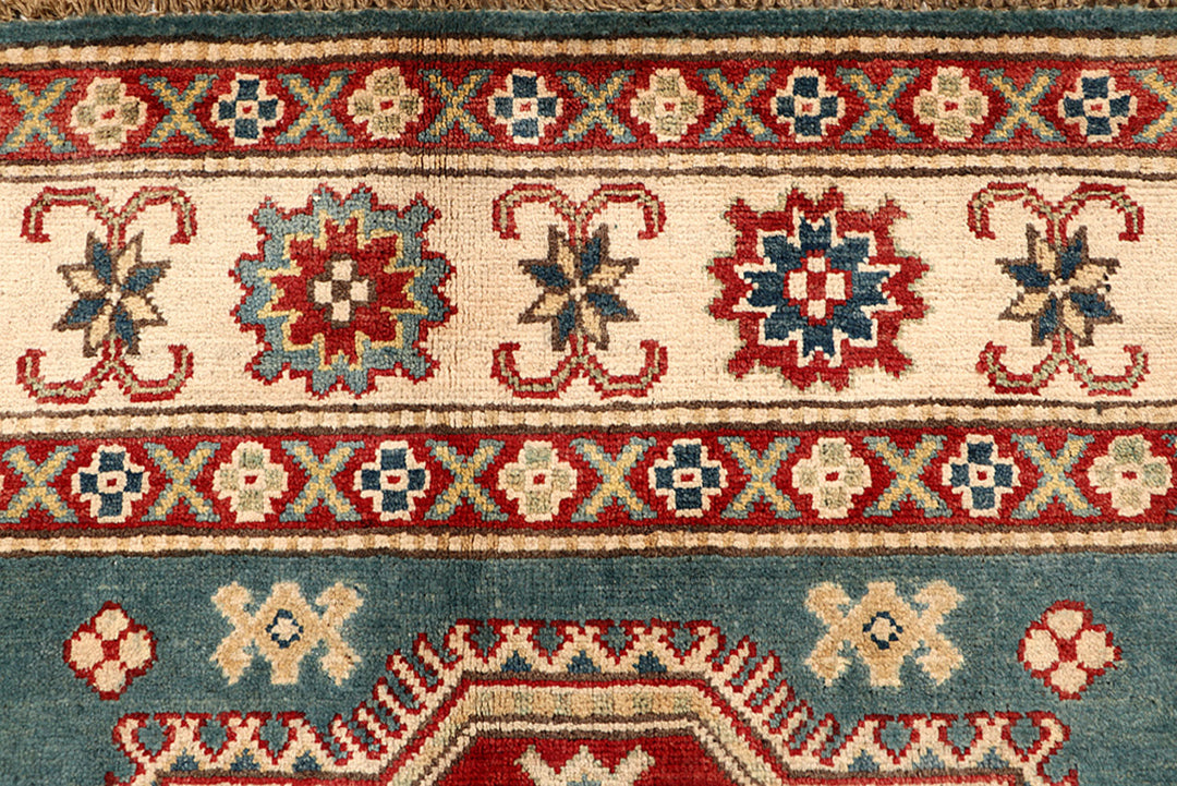 Cadet Blue Kazak 5' 6 x 8' - No. 68263 - ALRUG Rug Store