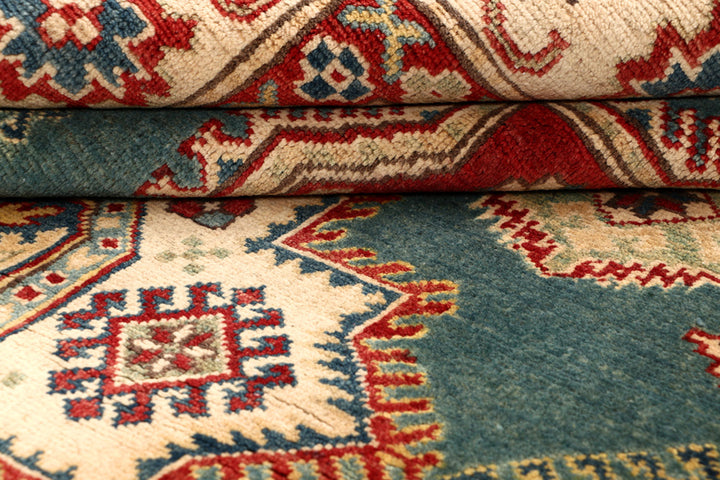 Cadet Blue Kazak 5' 6 x 8' - No. 68263 - ALRUG Rug Store