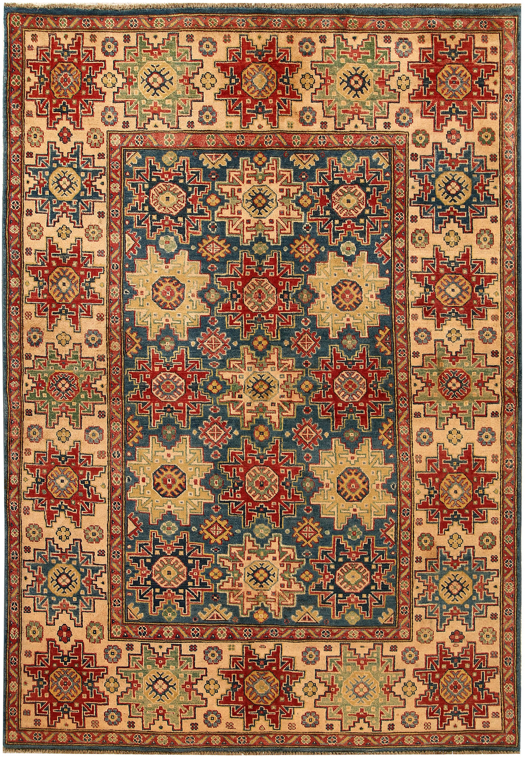 Cadet Blue Kazak 5' 3 x 7' 6 - No. 68264 - ALRUG Rug Store