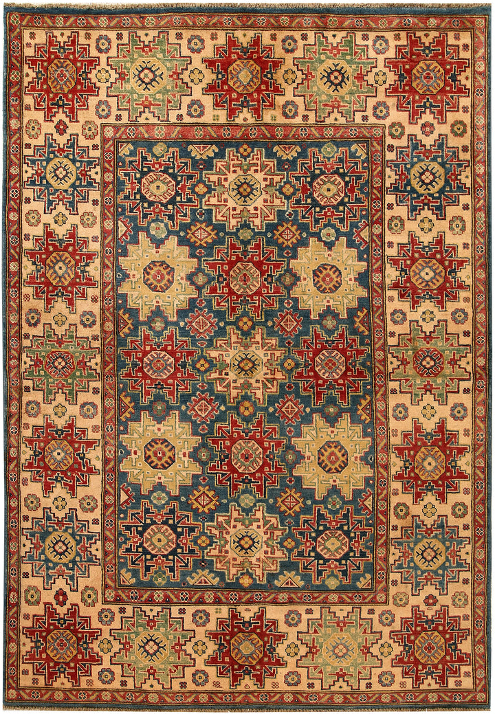Cadet Blue Kazak 5' 3 x 7' 6 - No. 68264 - ALRUG Rug Store