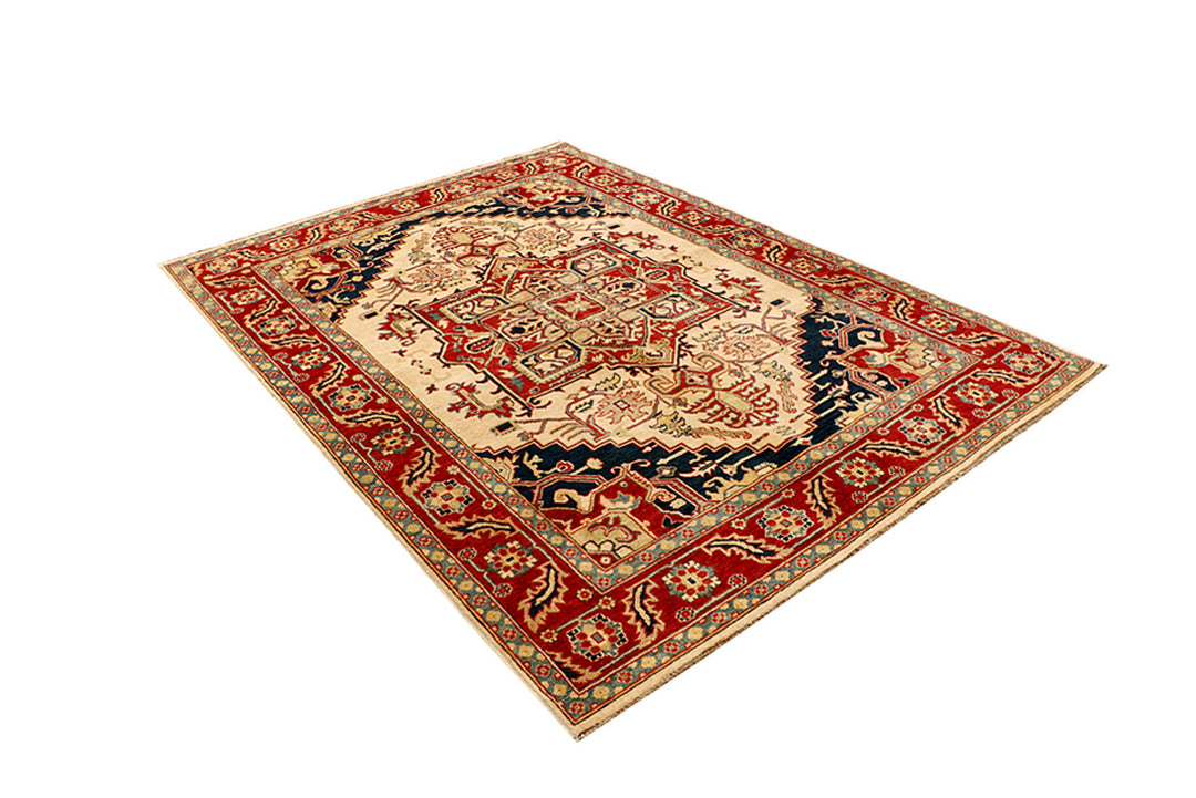 Navajo White Kazak 5' 6 x 7' 11 - No. 68265 - ALRUG Rug Store